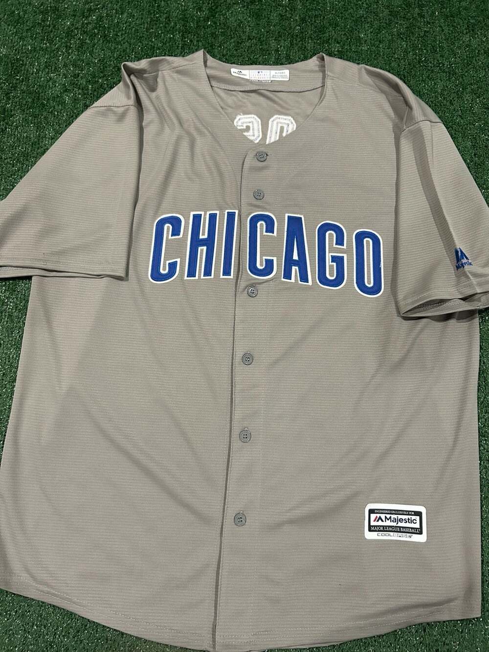Chicago Cubs David Ross Majestic Road Cool Base  Jersey - XL